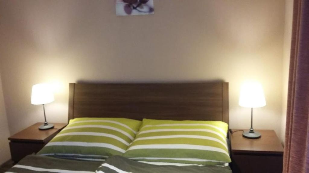 Postel nebo postele na pokoji v ubytování Haus-erzberg