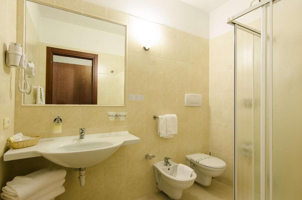 Koupelna v ubytování Hotel Smeraldo