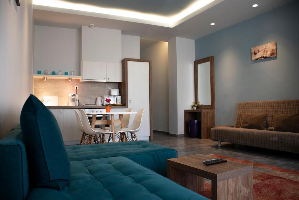 Posezení v ubytování Alissachni Luxury Apartments