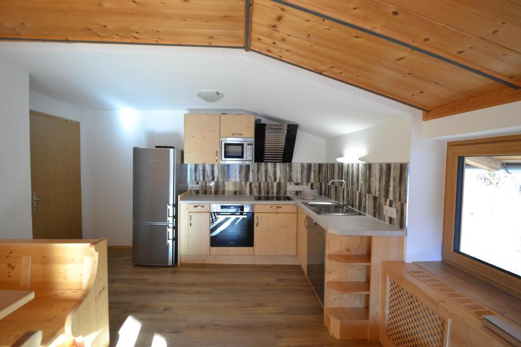 Kuchyň nebo kuchyňský kout v ubytování Ferienhaus Rieder