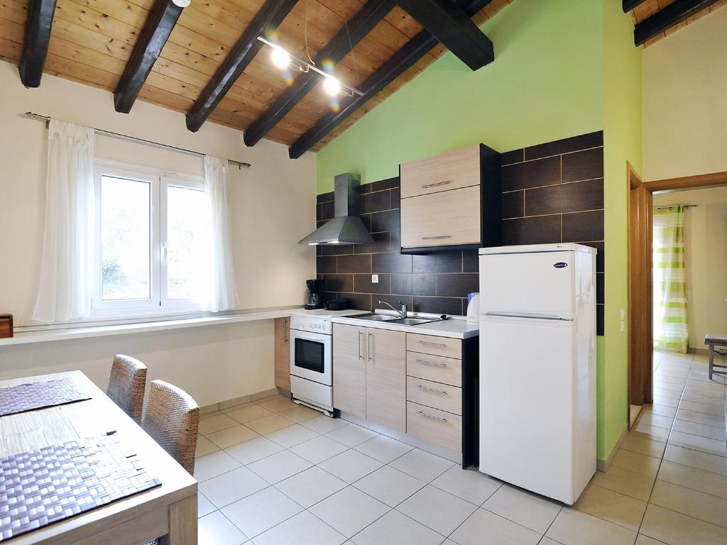 Kuchyň nebo kuchyňský kout v ubytování Pyramid City Apartments