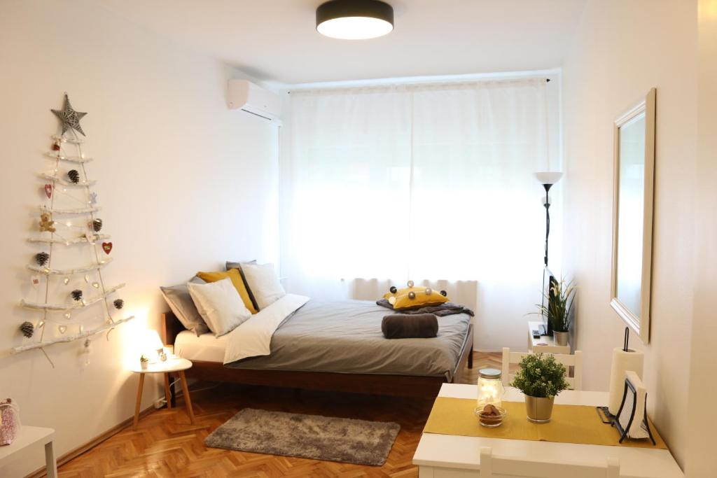 Posteľ alebo postele v izbe v ubytovaní Studio Start