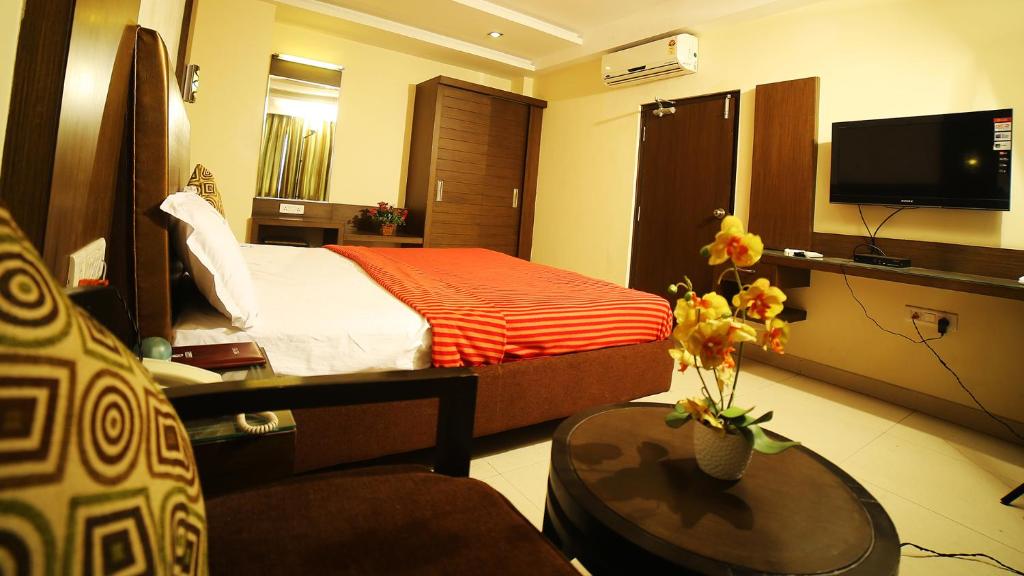 TV a/nebo společenská místnost v ubytování Hotel Rajavihar