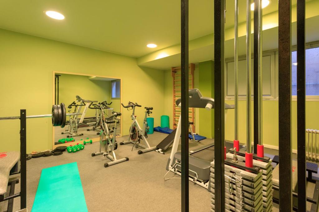 Fitness centrum a/nebo fitness zařízení v ubytování Brianteo Hotel Residence and Restaurant