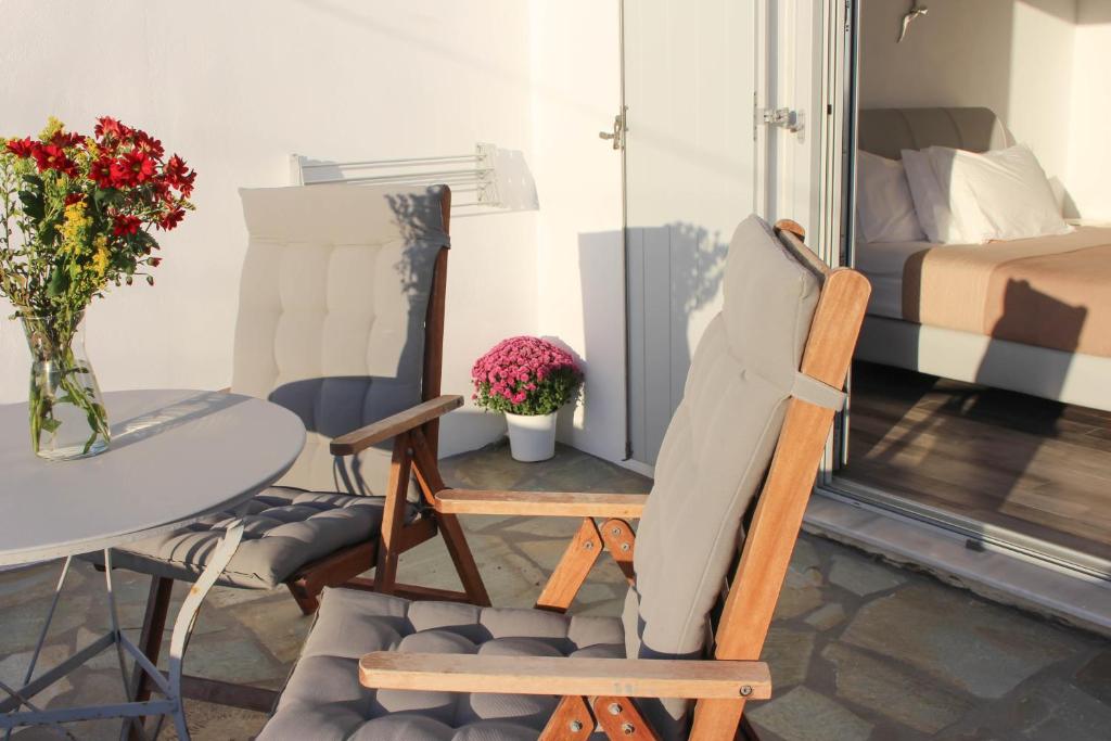 Posezení v ubytování Crystal View Mykonos