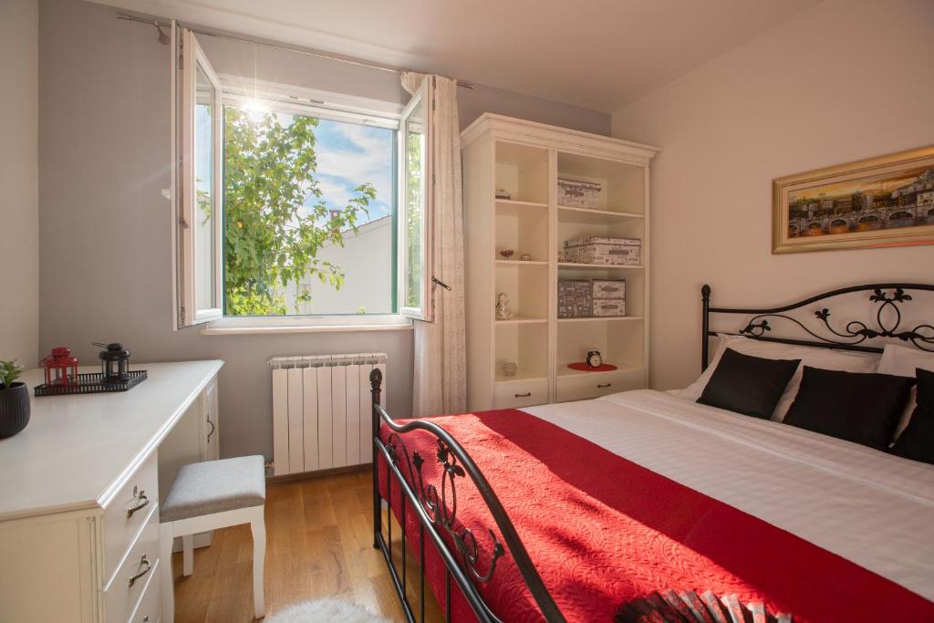 Postel nebo postele na pokoji v ubytování Villa Mendula