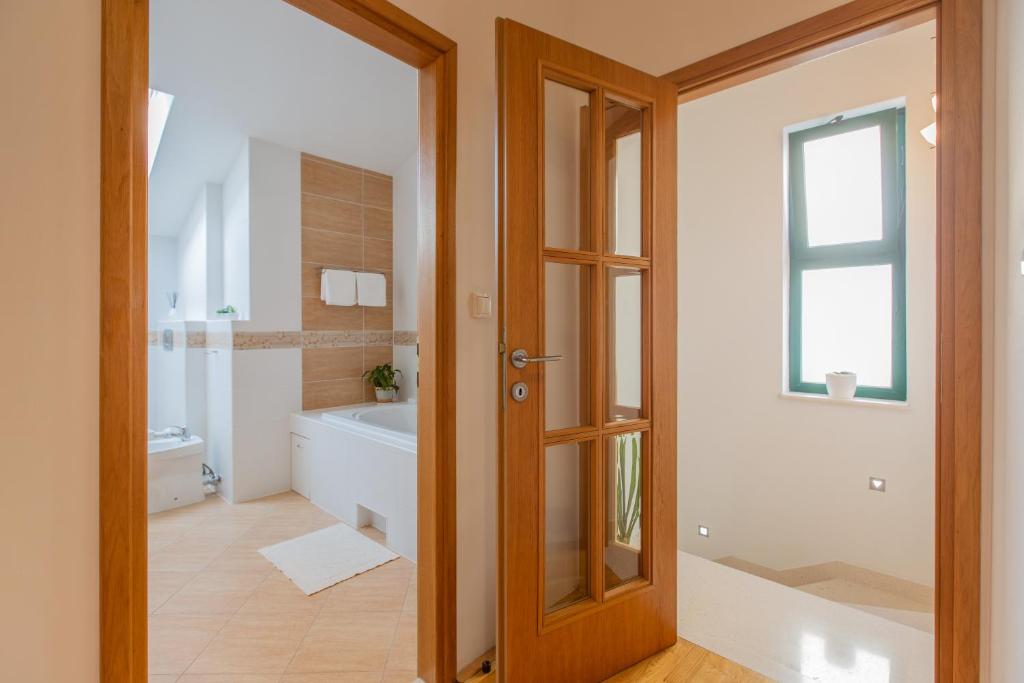 Koupelna v ubytování Villa Mendula