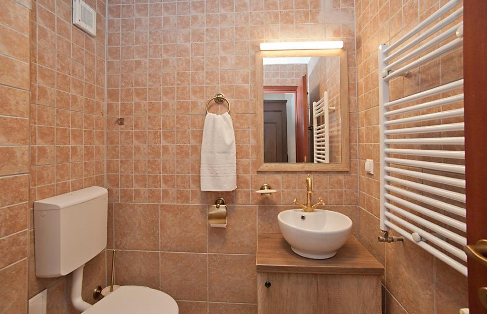 Koupelna v ubytování Hotel Regina