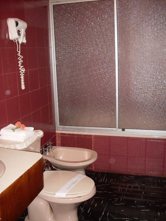 Koupelna v ubytování Hotel Mercurio