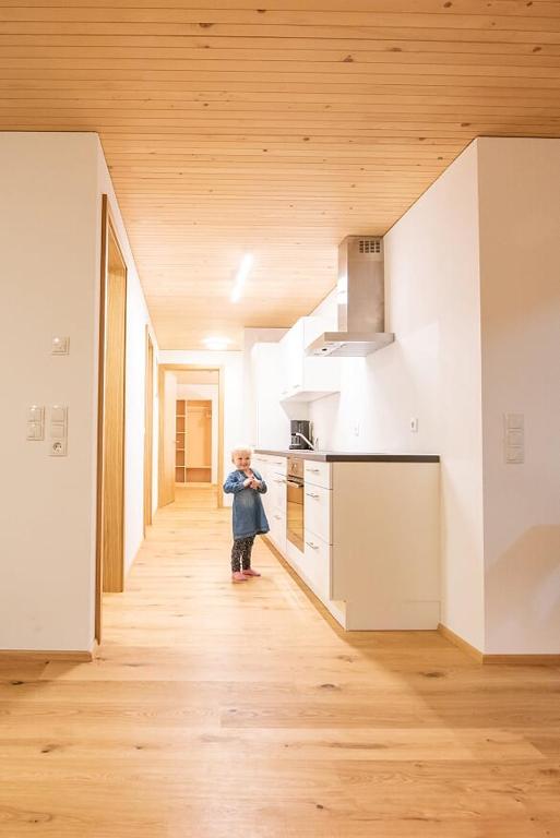 Kuchyň nebo kuchyňský kout v ubytování Wiesenhof Rusch