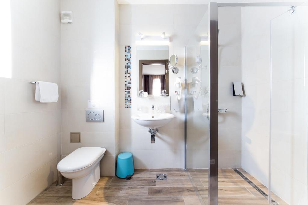 Koupelna v ubytování Garni Hotel Mint