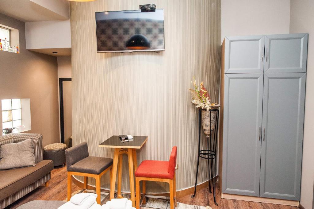 Posezení v ubytování Guest House People
