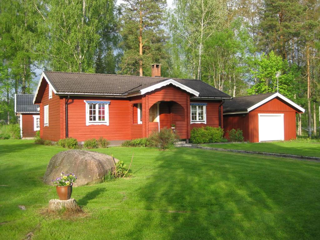 Zahrada ubytování Lilla Huset Oleby