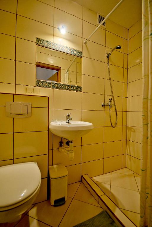 Kúpeľňa v ubytovaní Pokoje u Janka