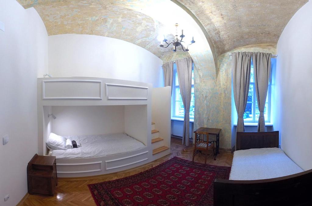 Postel nebo postele na pokoji v ubytování Zagreb Speeka