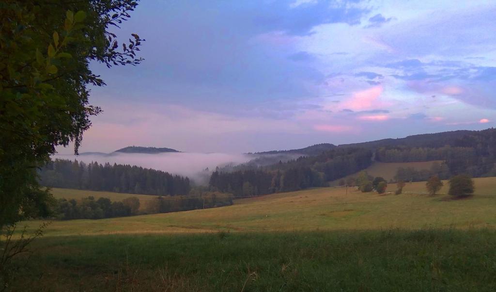 Příroda nedaleko venkovského domu