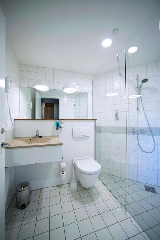 Koupelna v ubytování Hotel Lautrup Park