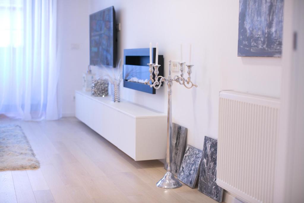 TV a/nebo společenská místnost v ubytování Marquise luxury design apartments | Zagreb best apartments