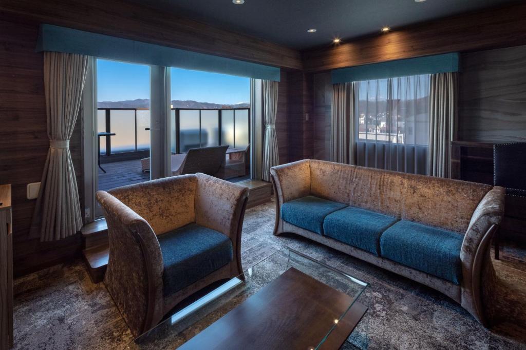 Posezení v ubytování Wat Hotel & Spa Hida Takayama
