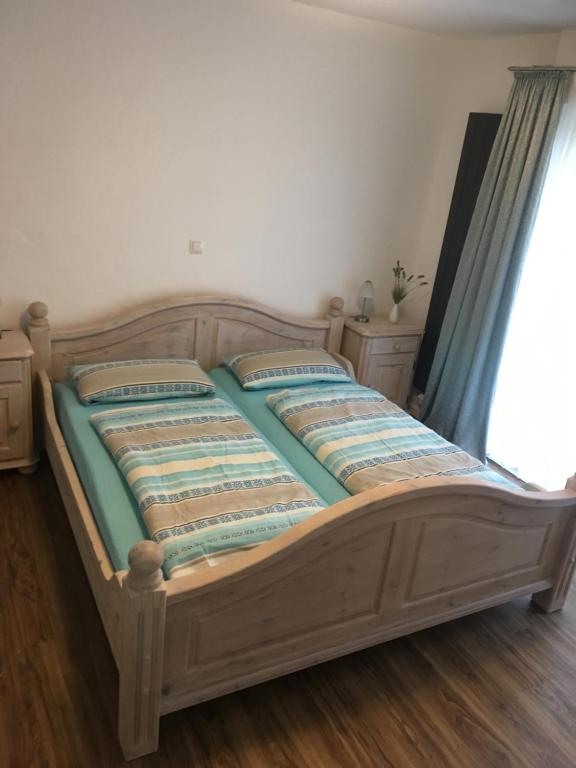 Postel nebo postele na pokoji v ubytování Sunnesching
