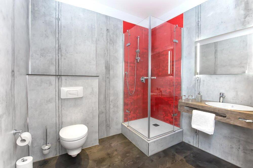 Koupelna v ubytování Hotel Wohnbar