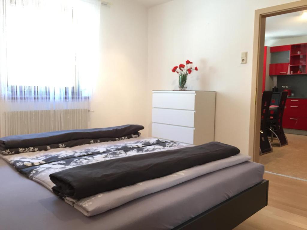 Posteľ alebo postele v izbe v ubytovaní Ferienwohnung Familie Meinschad