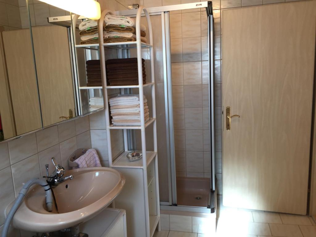 Kúpeľňa v ubytovaní Ferienwohnung Familie Meinschad