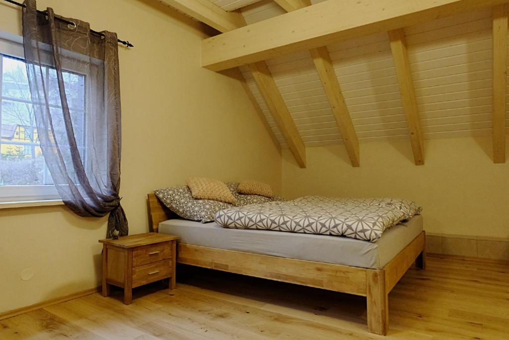 Postel nebo postele na pokoji v ubytování Villa Jana