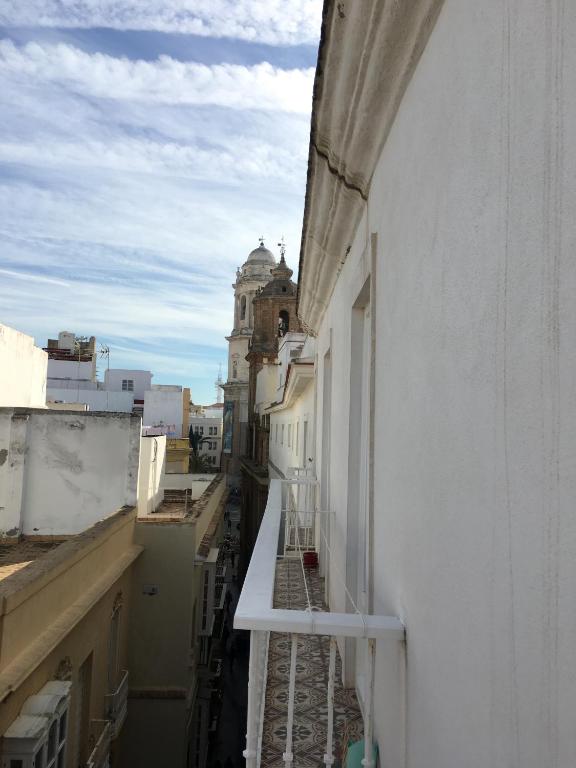 Balkón alebo terasa v ubytovaní Diseño y confort junto a la catedral