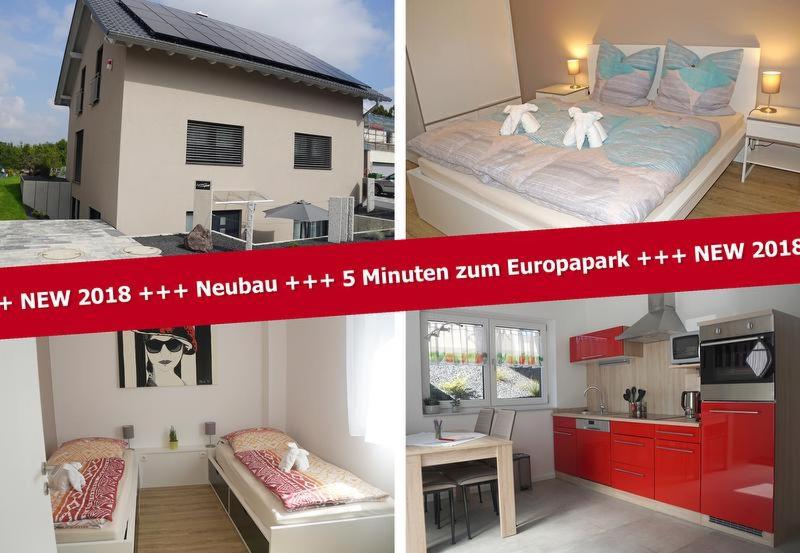 a collage of three pictures of a house at Apartment Seven in Ringsheim