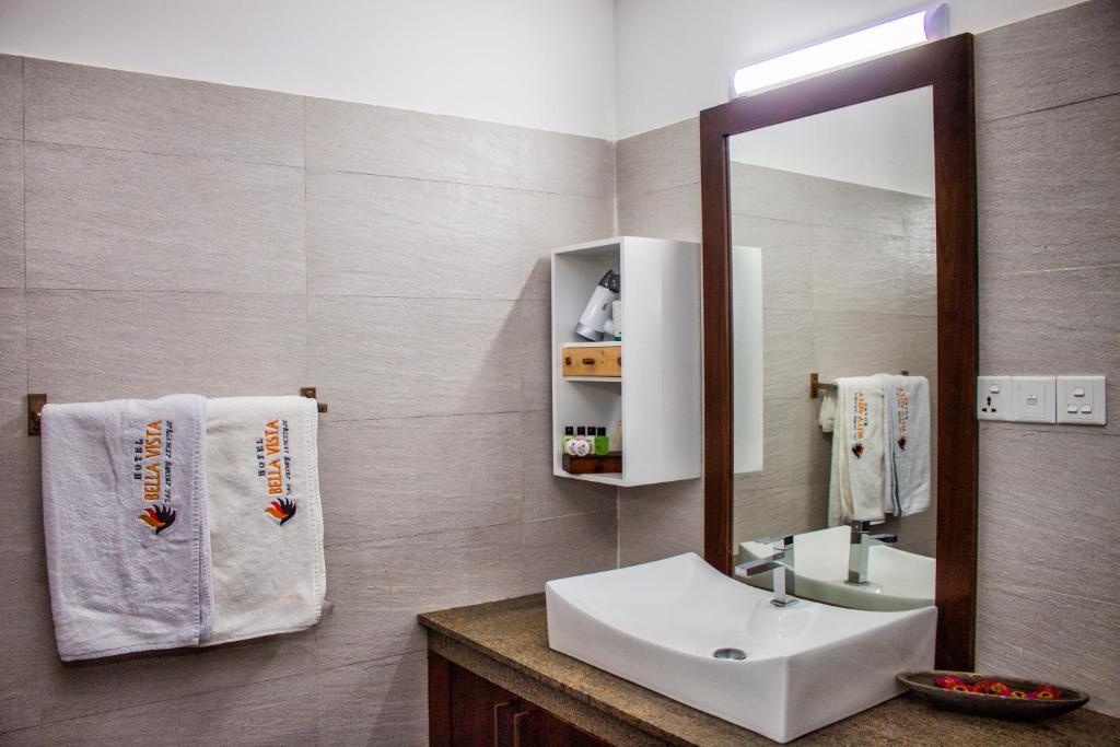 Koupelna v ubytování Hotel Bella Vista