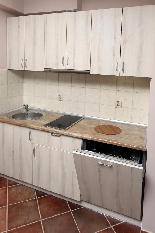 Kuchyňa alebo kuchynka v ubytovaní Apartamenty Rok