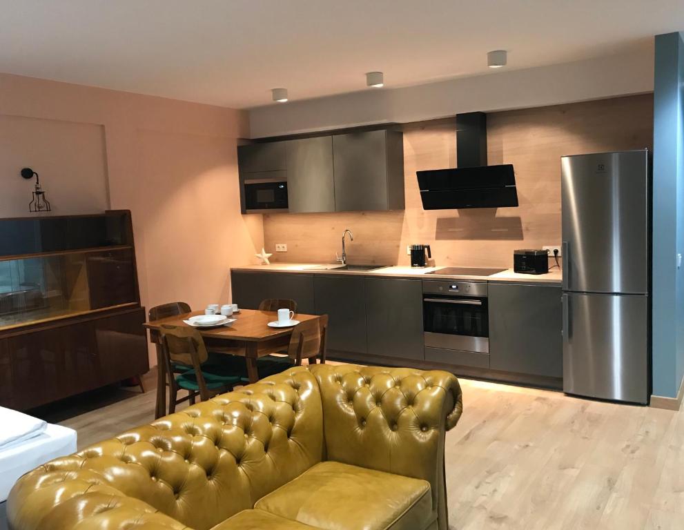 Kuchyň nebo kuchyňský kout v ubytování Silesia Apartment Eliza