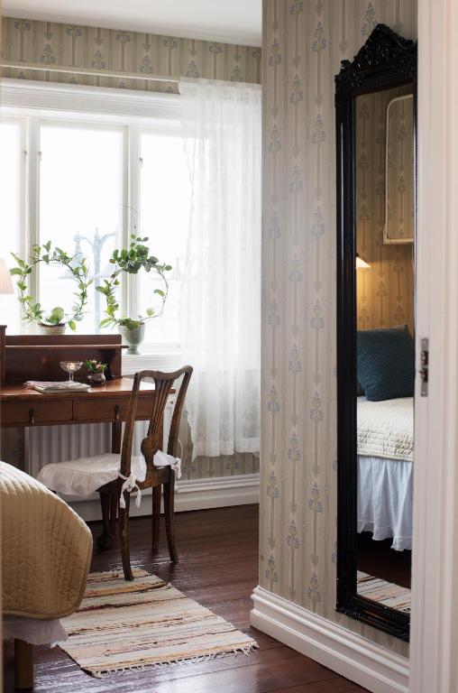 Postel nebo postele na pokoji v ubytování Strandvillan Hotell och Bed & Breakfast