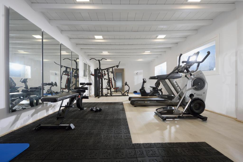 Fitness centrum a/nebo fitness zařízení v ubytování AC Village Christoulis