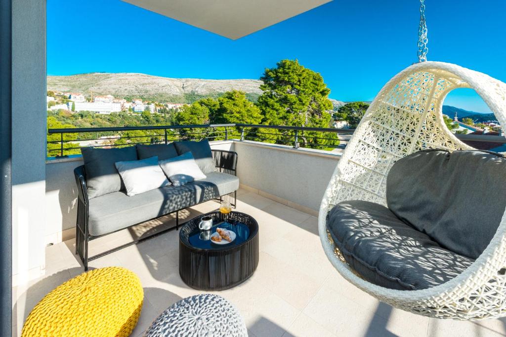 Posezení v ubytování Saint Blaise Luxury Suite