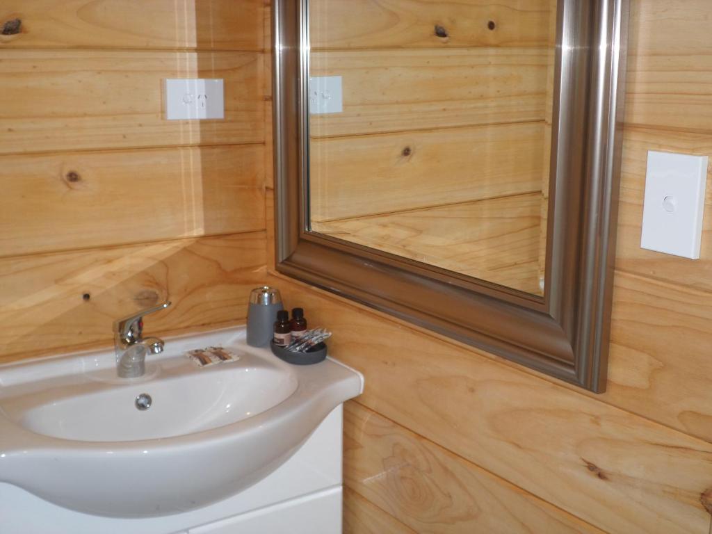Koupelna v ubytování Central Chalets Ltd