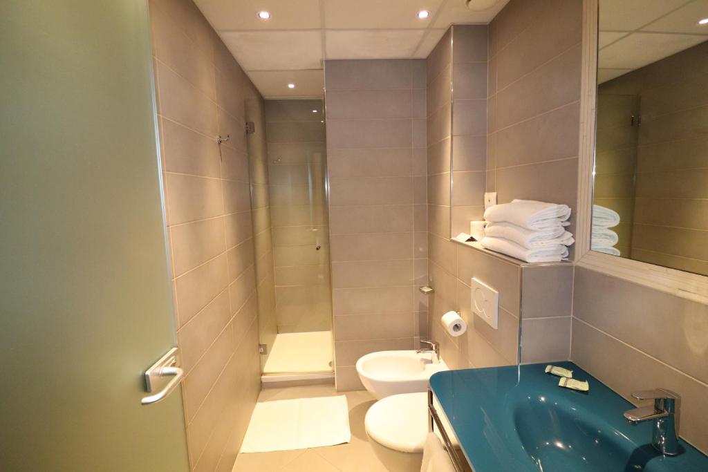 Koupelna v ubytování Hotel Domenichino
