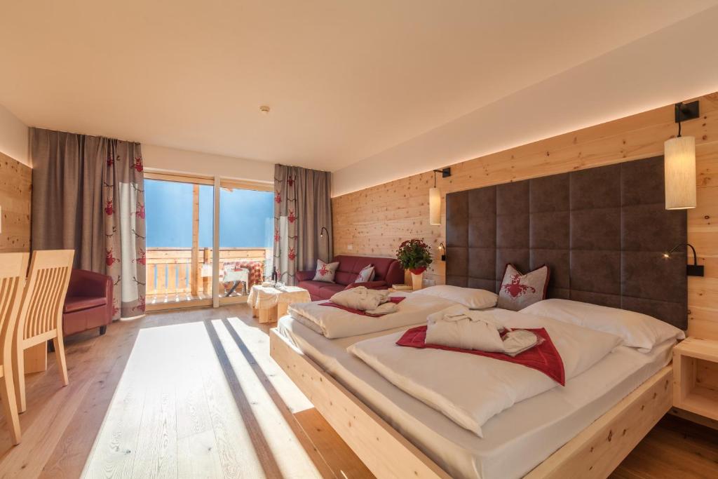 Posteľ alebo postele v izbe v ubytovaní Hotel Schopfenhof