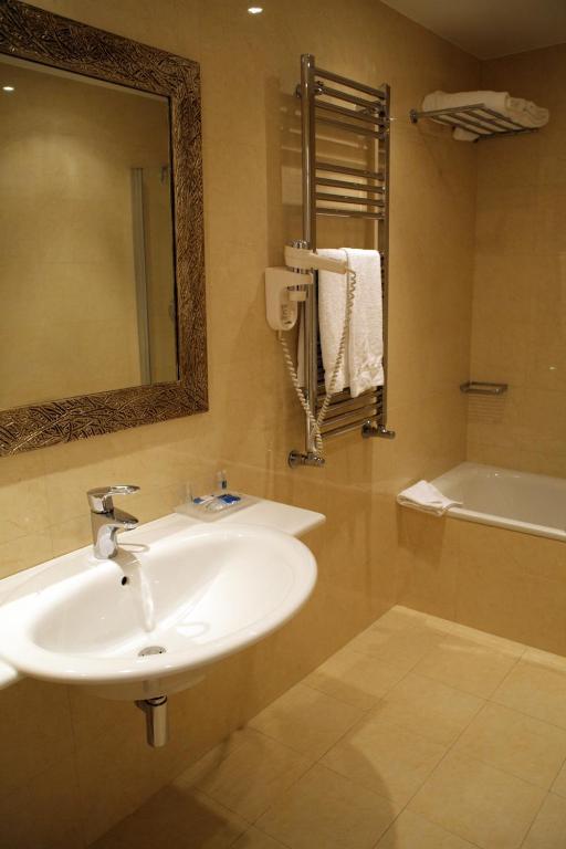 Koupelna v ubytování Hotel Perusia