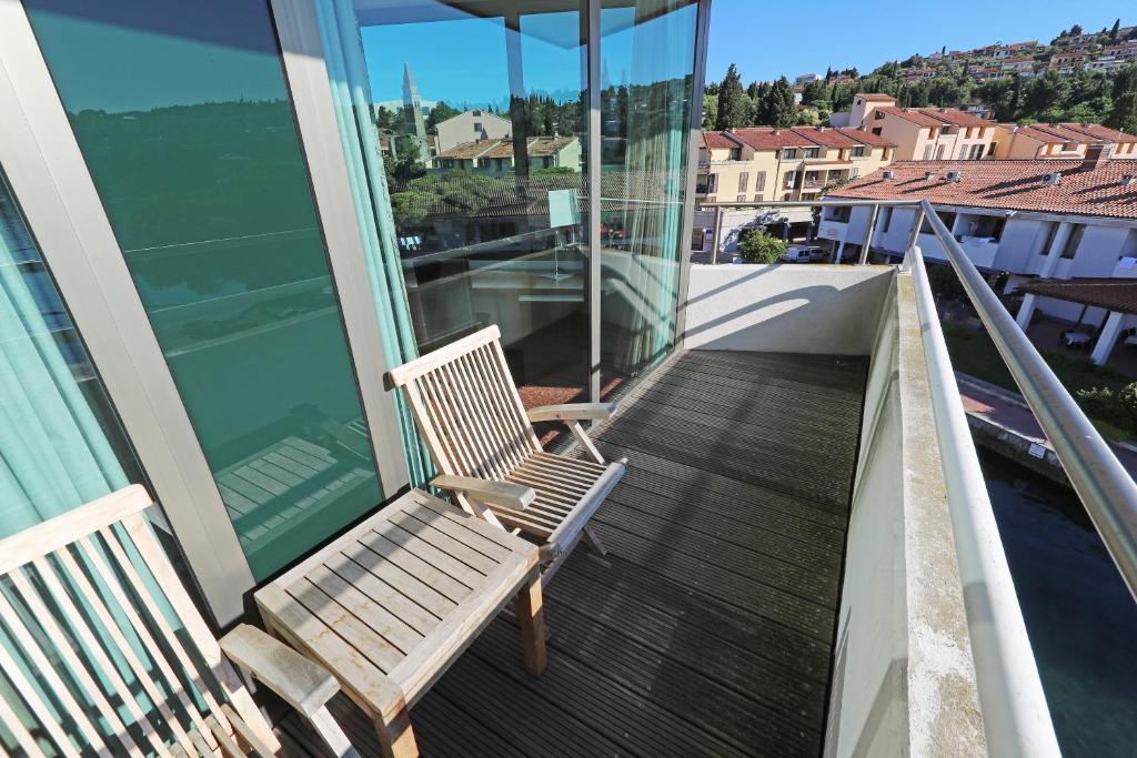 Balkón nebo terasa v ubytování Hotel Histrion