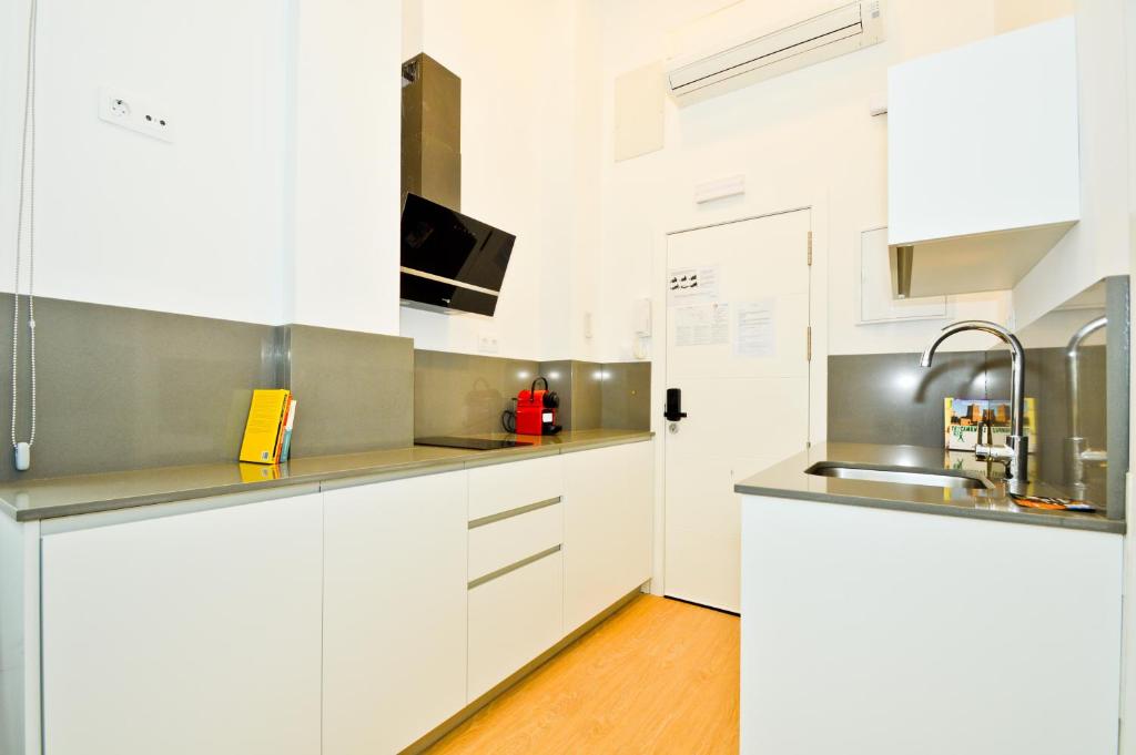 Kuchyňa alebo kuchynka v ubytovaní NineSuites