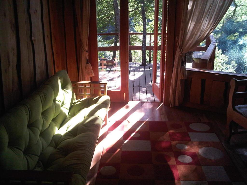 Posezení v ubytování Patagonia Mawida