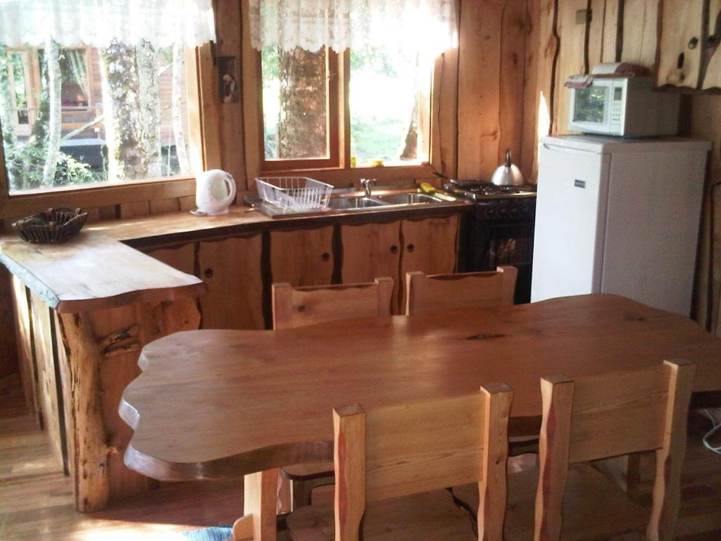 Kuchyň nebo kuchyňský kout v ubytování Patagonia Mawida