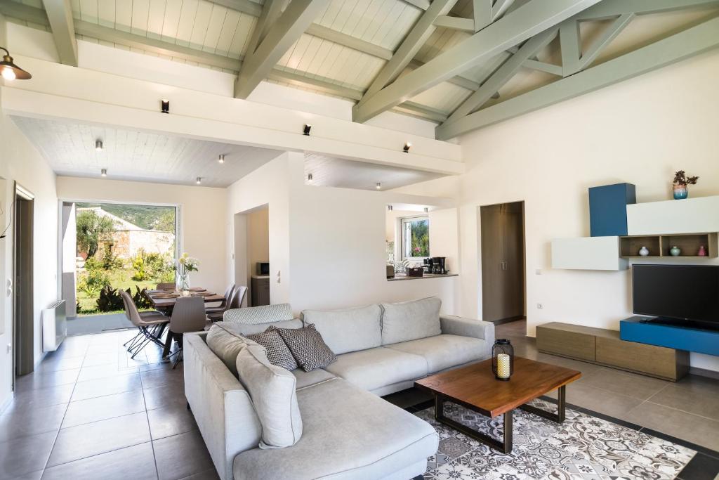 Posezení v ubytování Three Stars Luxury Villas