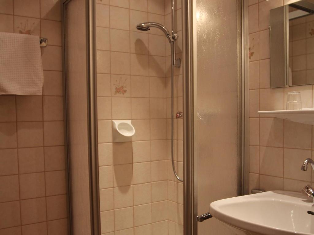 Koupelna v ubytování Landhotel Kaserer