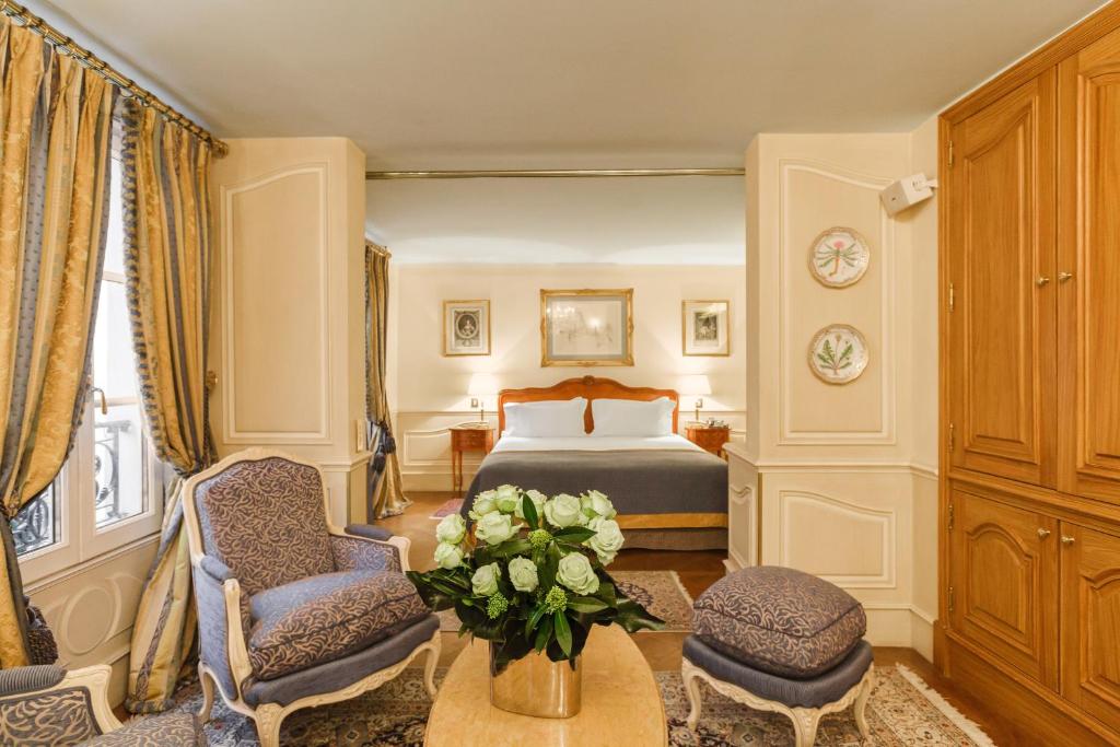 Postel nebo postele na pokoji v ubytování Hotel Luxembourg Parc
