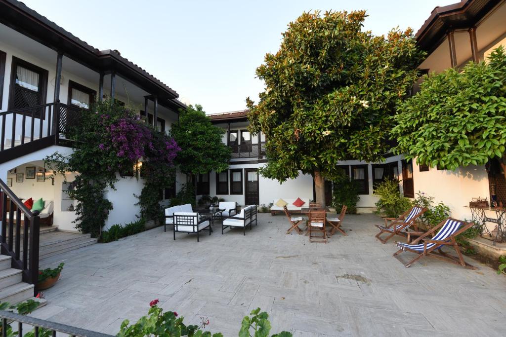 A garden outside Villa Konak Hotel