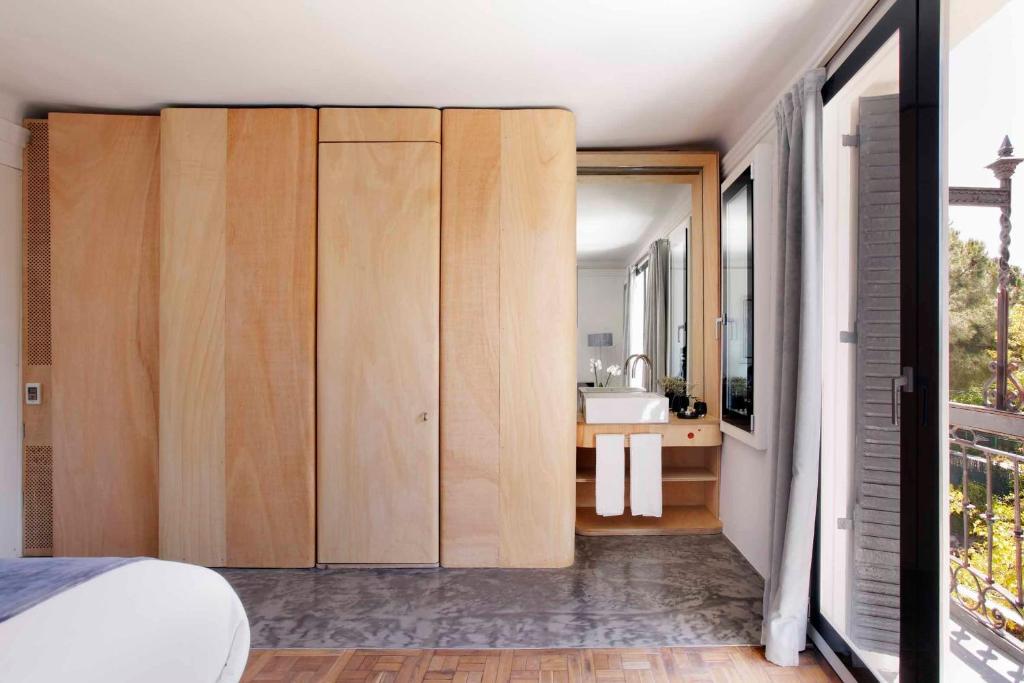 Cama o camas de una habitación en Box Art Hotel - La Torre