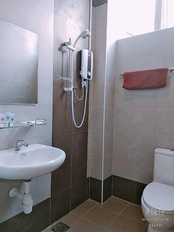 Koupelna v ubytování KU-3 HOTEL